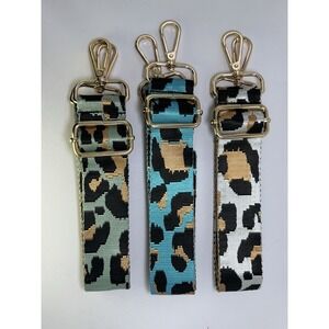 Animal Print Adjustable Replacement Purse Crossbody Strap Bundle w/Gold Hardware